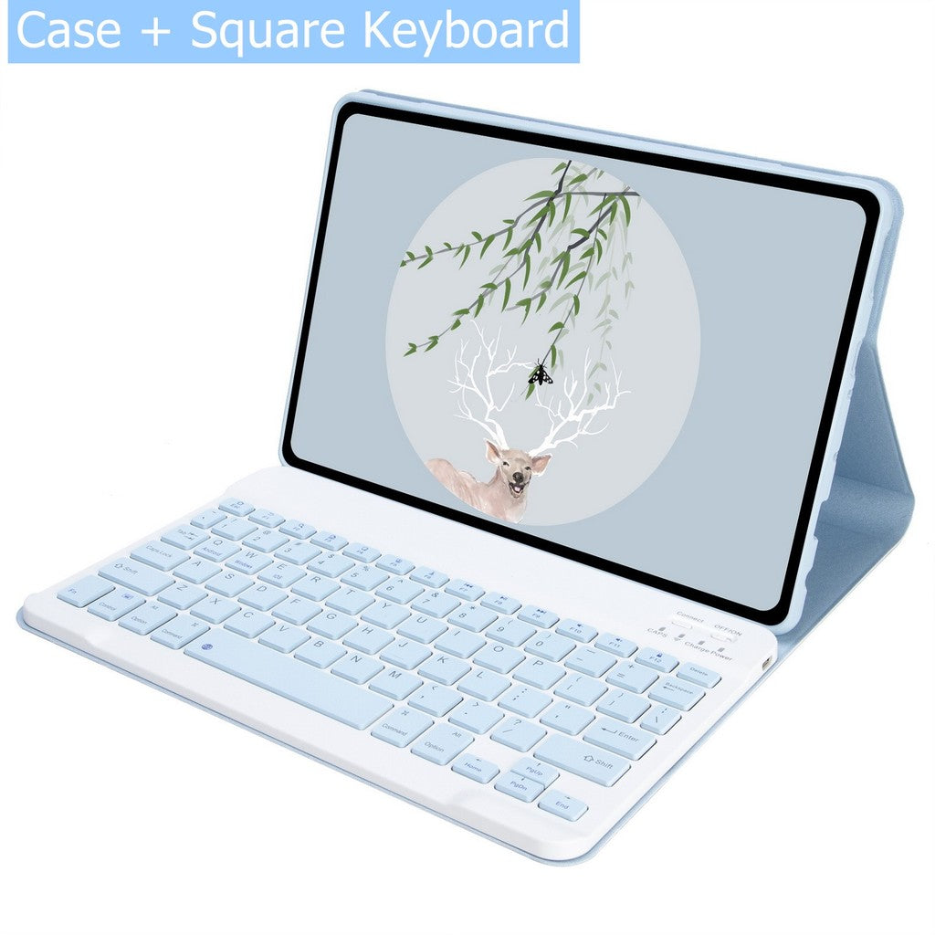 Capa Com Teclado Touchpad Para Xiaomi Redmi Pad SE 11 Polegadas 2023 Sem Fio Bluetooth Mouse De Couro Magnético