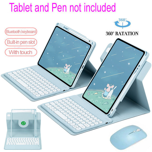 360 ° Capa Rotativa Com Teclado Para iPad air 11 11 Polegadas m3 2025 Bluetooth Mouse
