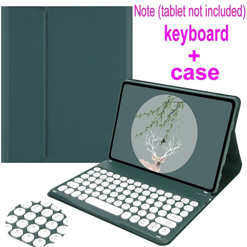 Capinha Para Xiaomi Red mi Pad 10.61 "2022 xiaomi Redmi Pad SE 11'' 2023 botão redondo Teclado Bluetooth Sem Fio Mouse C