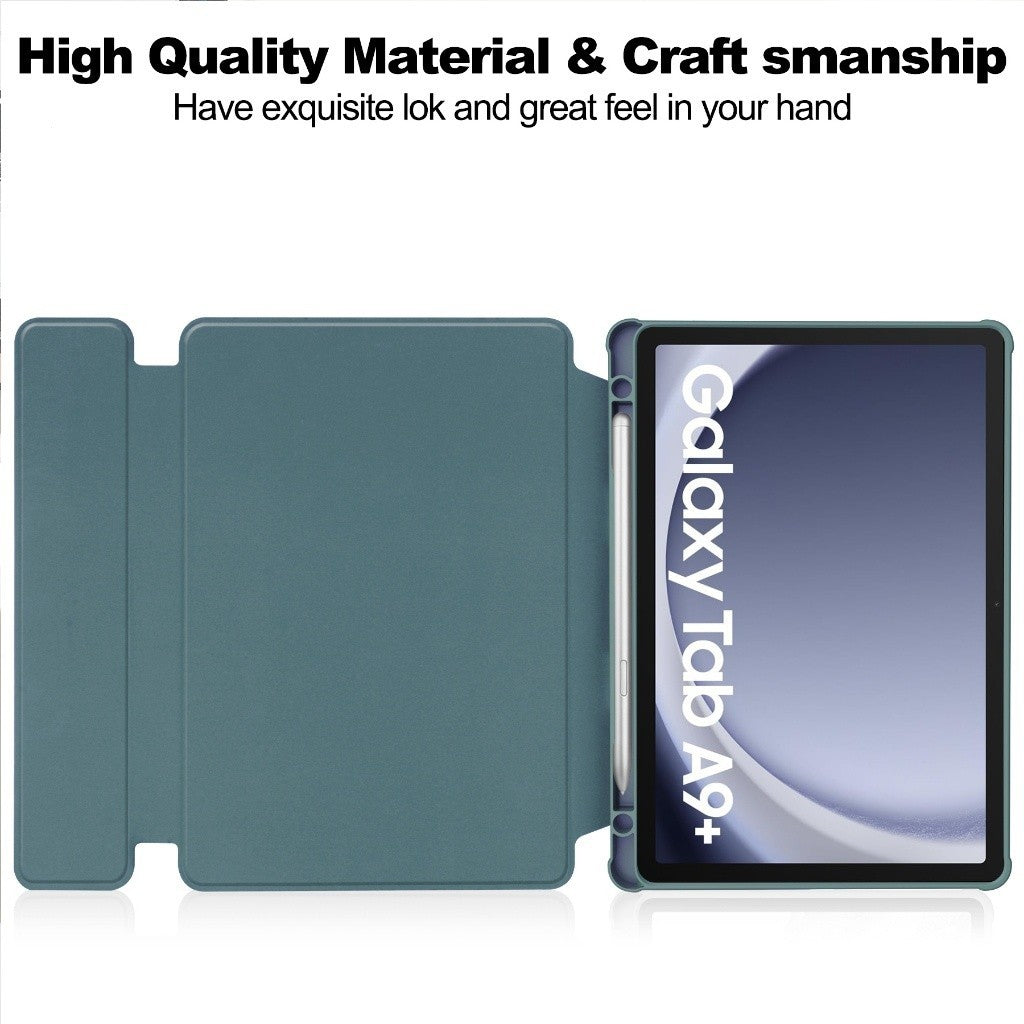 Apto Para SAMSUNG Galaxy Tab A9 A9 Plus 11.0 polegada 2023 SM-X210 SM-X215 SM-X216 Alta Qualidade De Couro Acrílico Rota