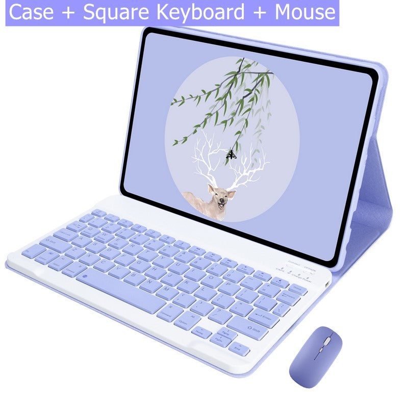 Capa Com Teclado Touchpad Para Xiaomi Redmi Pad SE 11 Polegadas 2023 Sem Fio Bluetooth Mouse De Couro Magnético