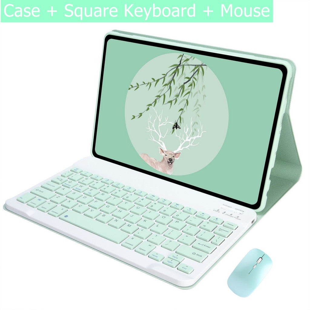 Capa Com Teclado Touchpad Para Xiaomi Redmi Pad SE 11 Polegadas 2023 Sem Fio Bluetooth Mouse De Couro Magnético