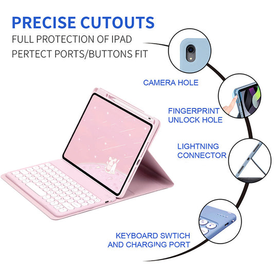 360 ° Capa Rotativa Com Teclado Para iPad air 11 11 Polegadas m3 2025 Bluetooth Mouse