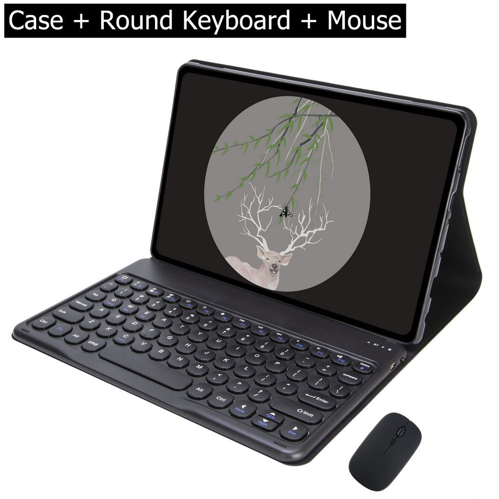 Capa Com Teclado Touchpad Para Xiaomi Redmi Pad SE 11 Polegadas 2023 Sem Fio Bluetooth Mouse De Couro Magnético