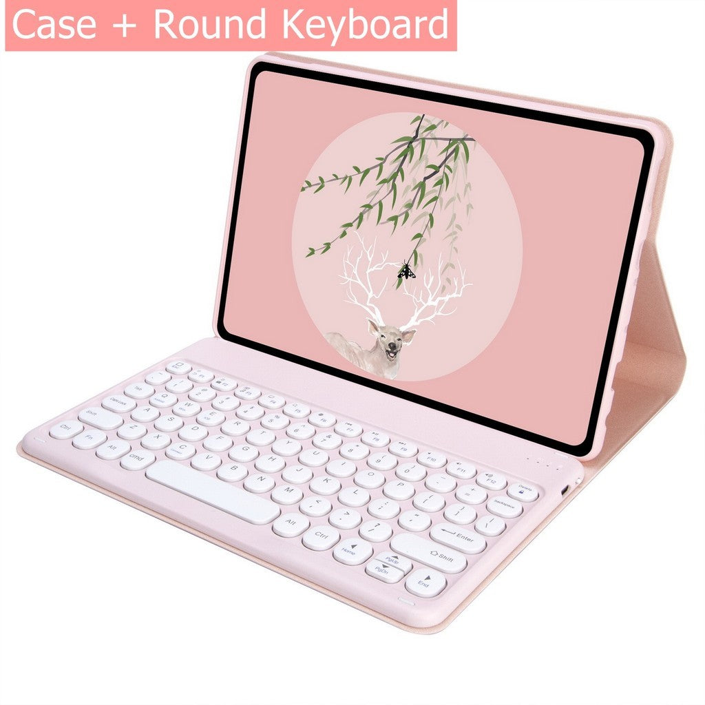 Capa Com Teclado Touchpad Para Xiaomi Redmi Pad SE 11 Polegadas 2023 Sem Fio Bluetooth Mouse De Couro Magnético
