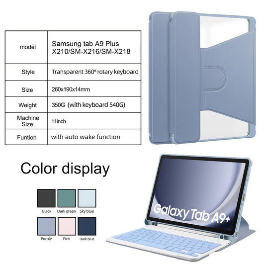 Apto Para SAMSUNG Galaxy Tab A9 A9 Plus 11.0 polegada 2023 SM-X210 SM-X215 SM-X216 Alta Qualidade De Couro Acrílico Rota