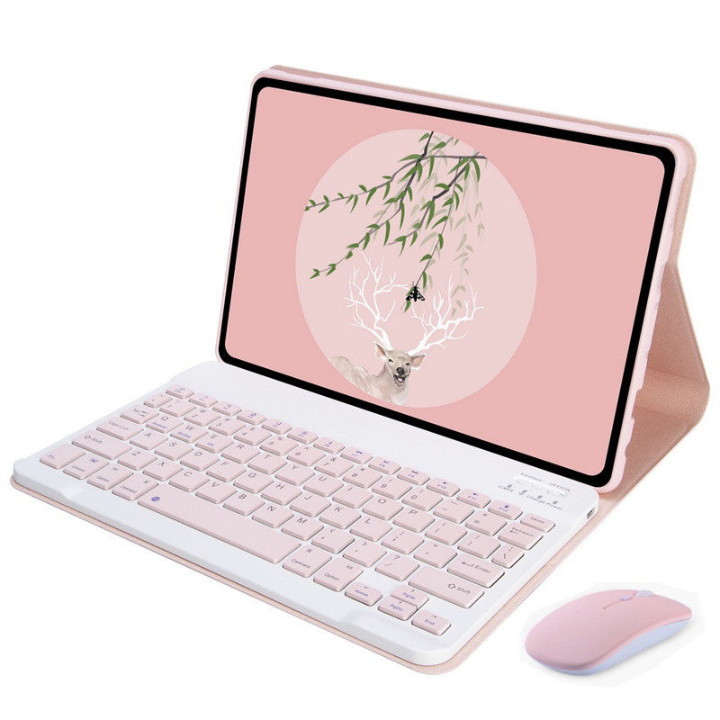 Capa De Teclado Sem Fio Para Xiaomi Redmi Pad SE 11 " 2023 Fina De Couro PU Com Magnética Bluetooth