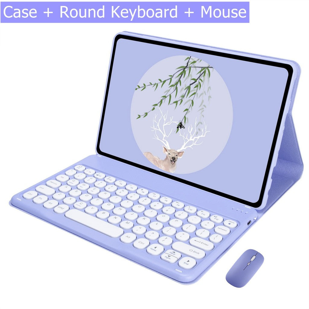 Capa Com Teclado Touchpad Para Xiaomi Redmi Pad SE 11 Polegadas 2023 Sem Fio Bluetooth Mouse De Couro Magnético