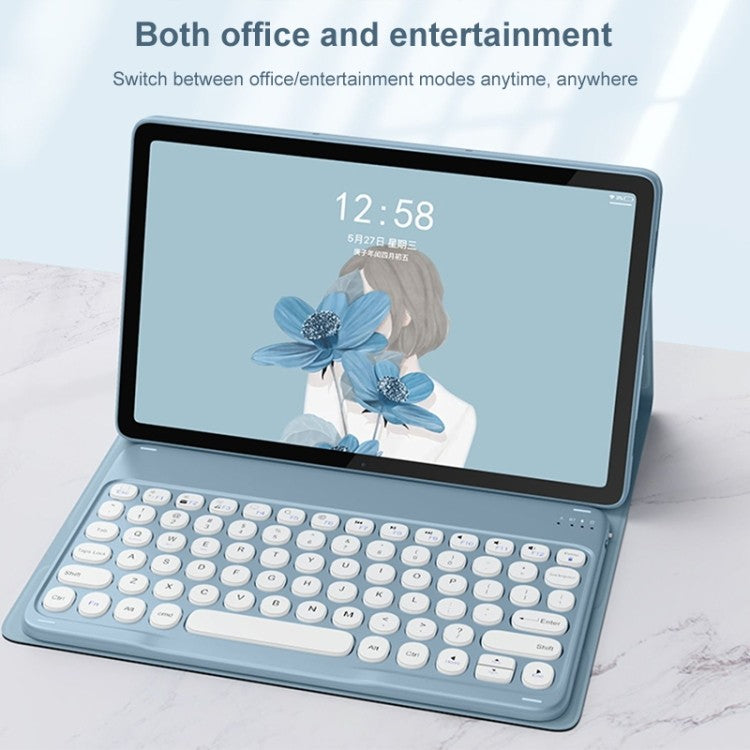 Capa Com Teclado Touchpad Para Xiaomi Redmi Pad SE 11 Polegadas 2023 Sem Fio Bluetooth Mouse De Couro Magnético