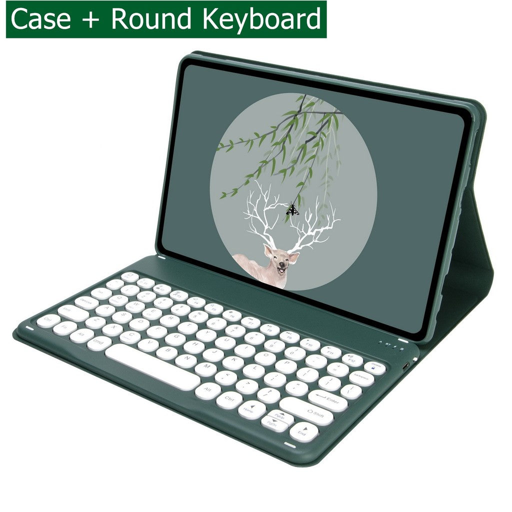 Capa Com Teclado Touchpad Para Xiaomi Redmi Pad SE 11 Polegadas 2023 Sem Fio Bluetooth Mouse De Couro Magnético