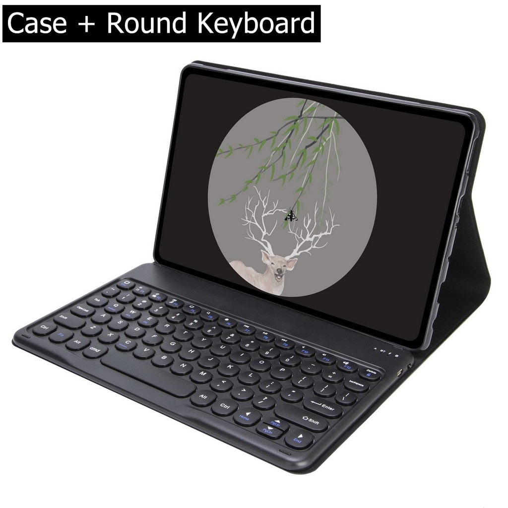Capa Com Teclado Touchpad Para Xiaomi Redmi Pad SE 11 Polegadas 2023 Sem Fio Bluetooth Mouse De Couro Magnético