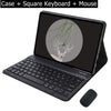 Capa Com Teclado Para Xiaomi Redmi Pad SE 4G 8.7 Polegadas 2024 Sem Fio Bluetooth Mouse Suporte De Couro Magnético