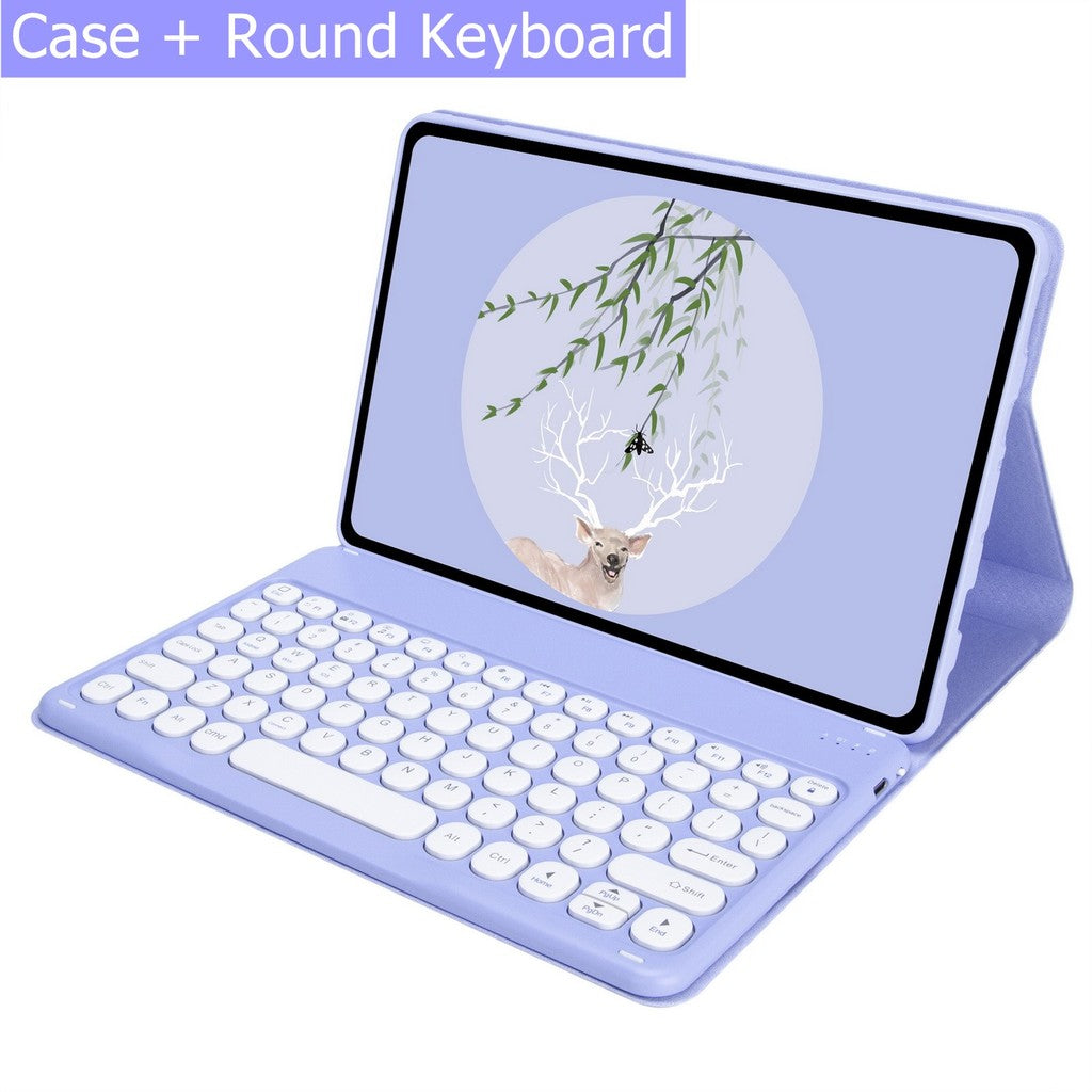 Capa Com Teclado Touchpad Para Xiaomi Redmi Pad SE 11 Polegadas 2023 Sem Fio Bluetooth Mouse De Couro Magnético