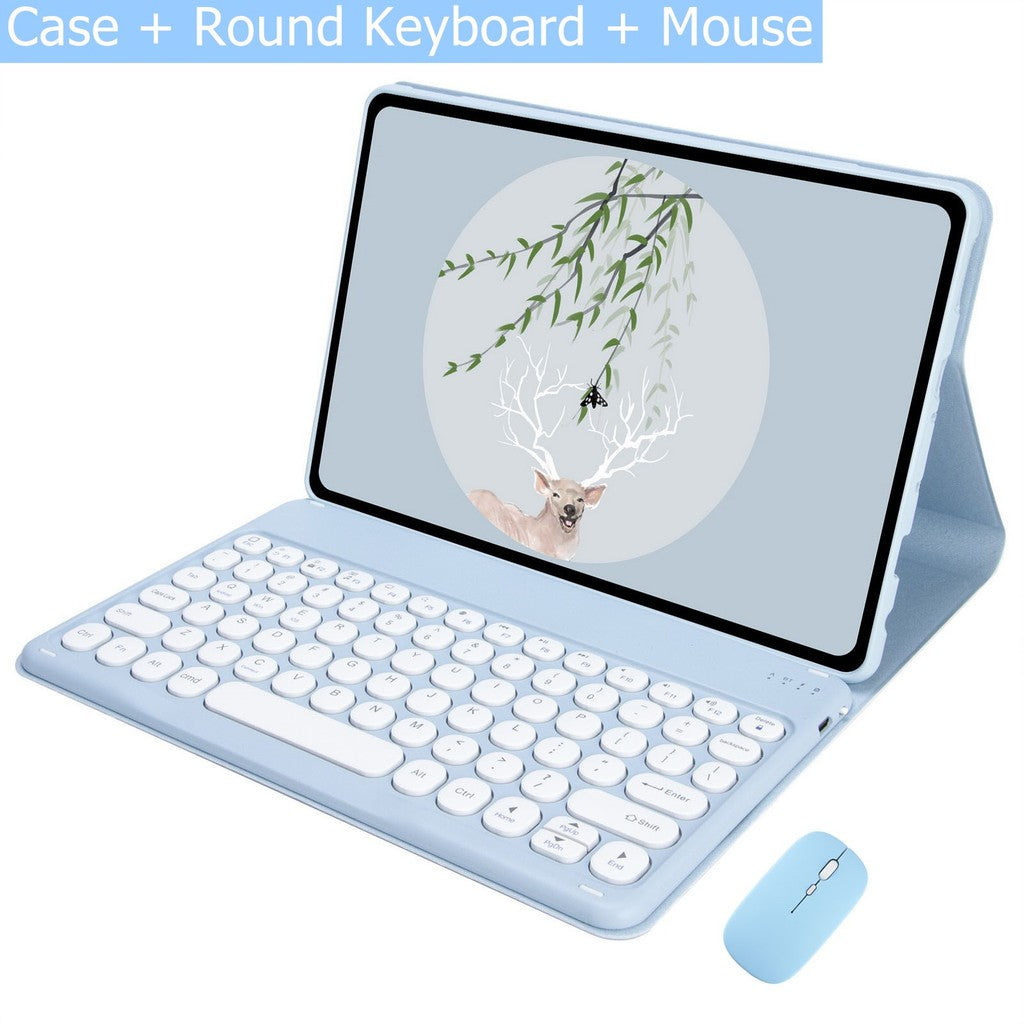 Capa Com Teclado Touchpad Para Xiaomi Redmi Pad SE 11 Polegadas 2023 Sem Fio Bluetooth Mouse De Couro Magnético