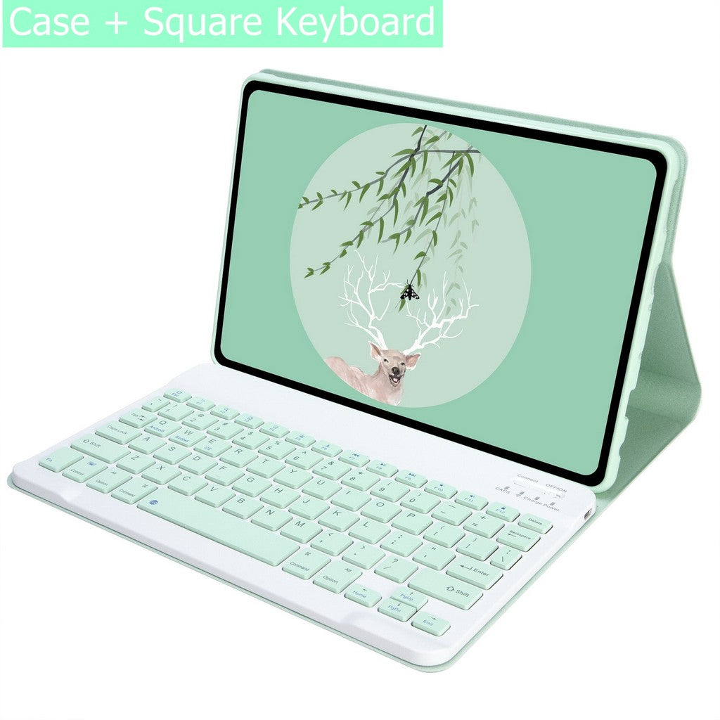 Capa Com Teclado Touchpad Para Xiaomi Redmi Pad SE 11 Polegadas 2023 Sem Fio Bluetooth Mouse De Couro Magnético