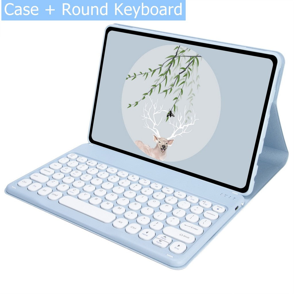 Capa Com Teclado Touchpad Para Xiaomi Redmi Pad SE 11 Polegadas 2023 Sem Fio Bluetooth Mouse De Couro Magnético