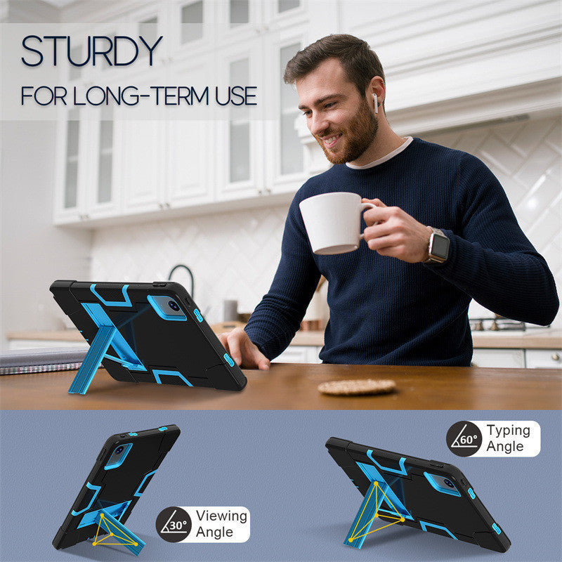 Capa com Suporte para Lenovo Tab M11 2024 de 11 polegadas, Capa Traseira Resistente e à Prova de Choque para Lenovo Xiao