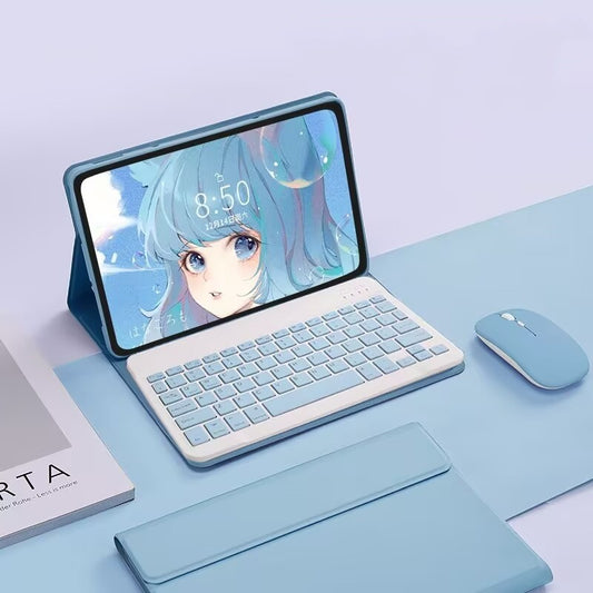 Capa Com Teclado Para Redmi Pad SE 11 2024 Pro 12.1 2024 10.61 2022 8.7 " Magnético Destacável Sem Fio Bluetooth Mouse