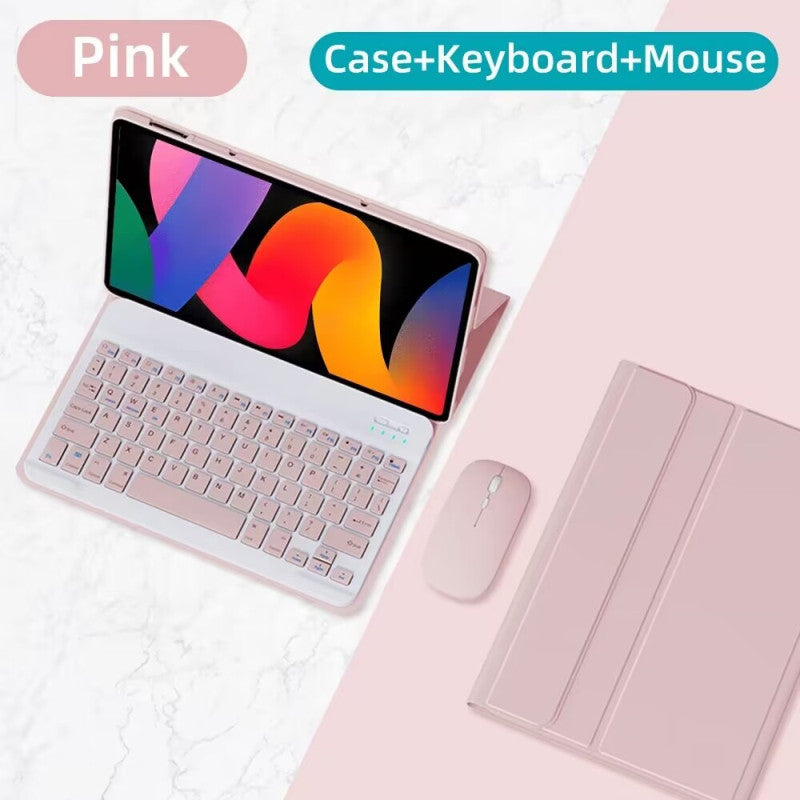 Capa Com Teclado Para Redmi Pad SE 11 2024 Pro 12.1 2024 10.61 2022 8.7 " Magnético Destacável Sem Fio Bluetooth Mouse