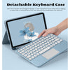 Capa Com Teclado Para iPad 10a Geração 10.9 " 2022 Sem Fio Bluetooth Touchpad Mouse Magnético Casos De Couro Caneta Slot