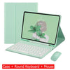 Capa Com Teclado Para iPad 10a Geração 10.9 " 2022 Sem Fio Bluetooth Touchpad Mouse Magnético Casos De Couro Caneta Slot