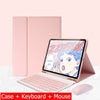 Capa Com Teclado Para iPad 10a Geração 10.9 " 2022 Sem Fio Bluetooth Touchpad Mouse Magnético Casos De Couro Caneta Slot