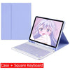Capa Com Teclado Para iPad 10a Geração 10.9 " 2022 Sem Fio Bluetooth Touchpad Mouse Magnético Casos De Couro Caneta Slot
