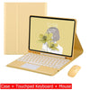Capa Com Teclado Para iPad 10a Geração 10.9 " 2022 Sem Fio Bluetooth Touchpad Mouse Magnético Casos De Couro Caneta Slot