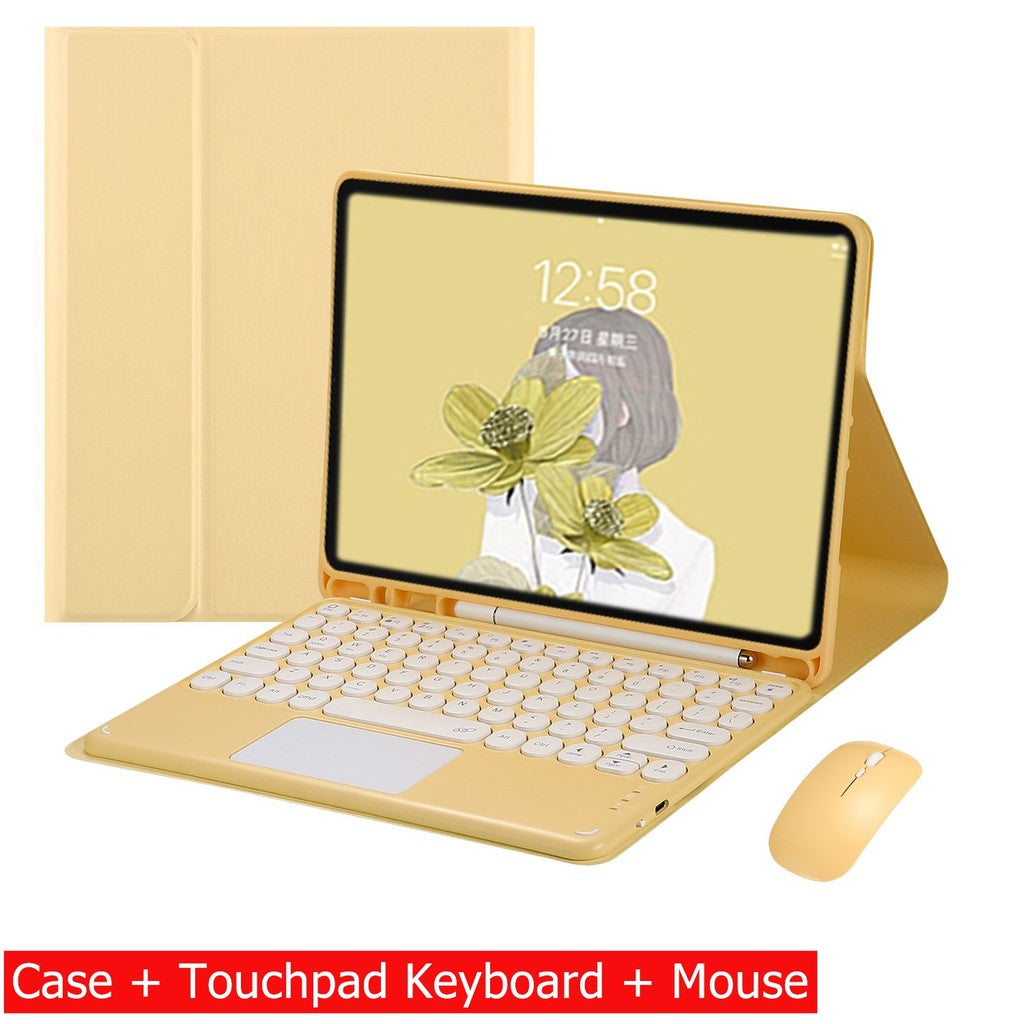 Capa Com Teclado Para iPad 10a Geração 10.9 " 2022 Sem Fio Bluetooth Touchpad Mouse Magnético Casos De Couro Caneta Slot