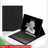 Capa Com Teclado Para iPad 10a Geração 10.9 " 2022 Sem Fio Bluetooth Touchpad Mouse Magnético Casos De Couro Caneta Slot