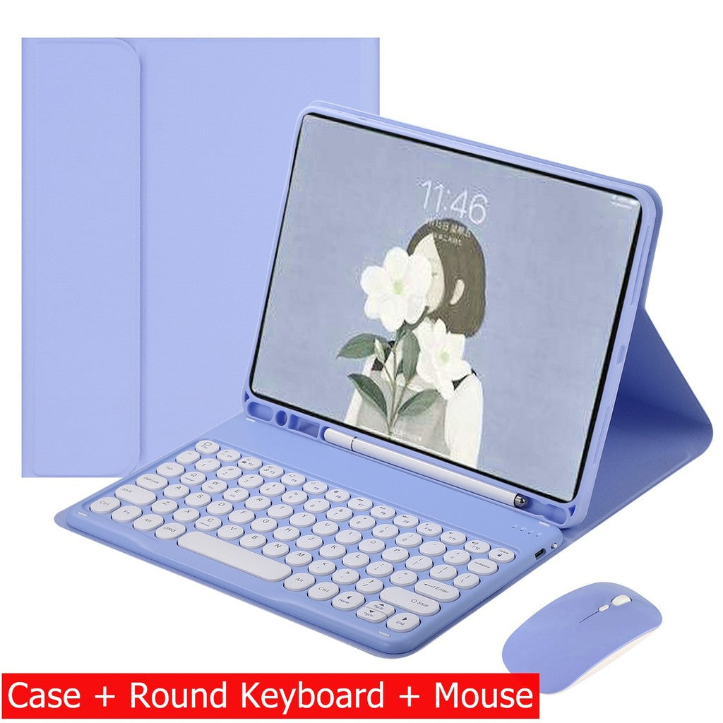 Capa Com Teclado Para iPad 10a Geração 10.9 " 2022 Sem Fio Bluetooth Touchpad Mouse Magnético Casos De Couro Caneta Slot