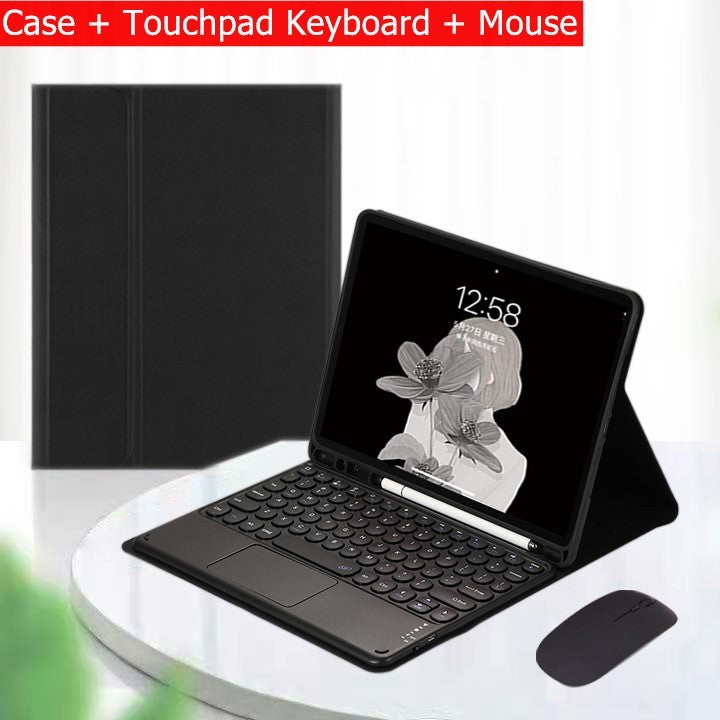 Capa Com Teclado Para iPad 10a Geração 10.9 " 2022 Sem Fio Bluetooth Touchpad Mouse Magnético Casos De Couro Caneta Slot