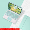 Capa Com Teclado Para iPad 10a Geração 10.9 " 2022 Sem Fio Bluetooth Touchpad Mouse Magnético Casos De Couro Caneta Slot