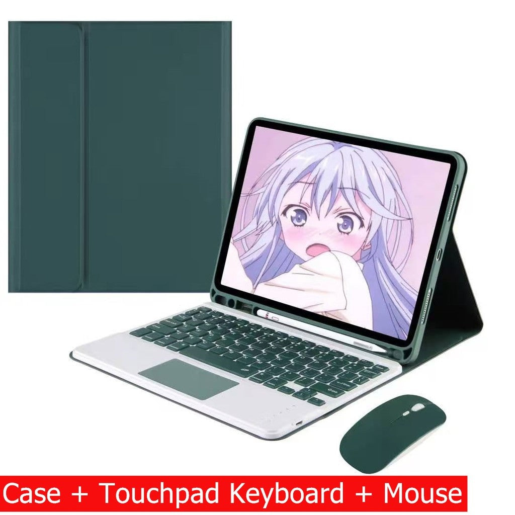 Capa Com Teclado Para iPad 10a Geração 10.9 " 2022 Sem Fio Bluetooth Touchpad Mouse Magnético Casos De Couro Caneta Slot