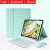 Capa Com Teclado Para iPad 10a Geração 10.9 " 2022 Sem Fio Bluetooth Touchpad Mouse Magnético Casos De Couro Caneta Slot