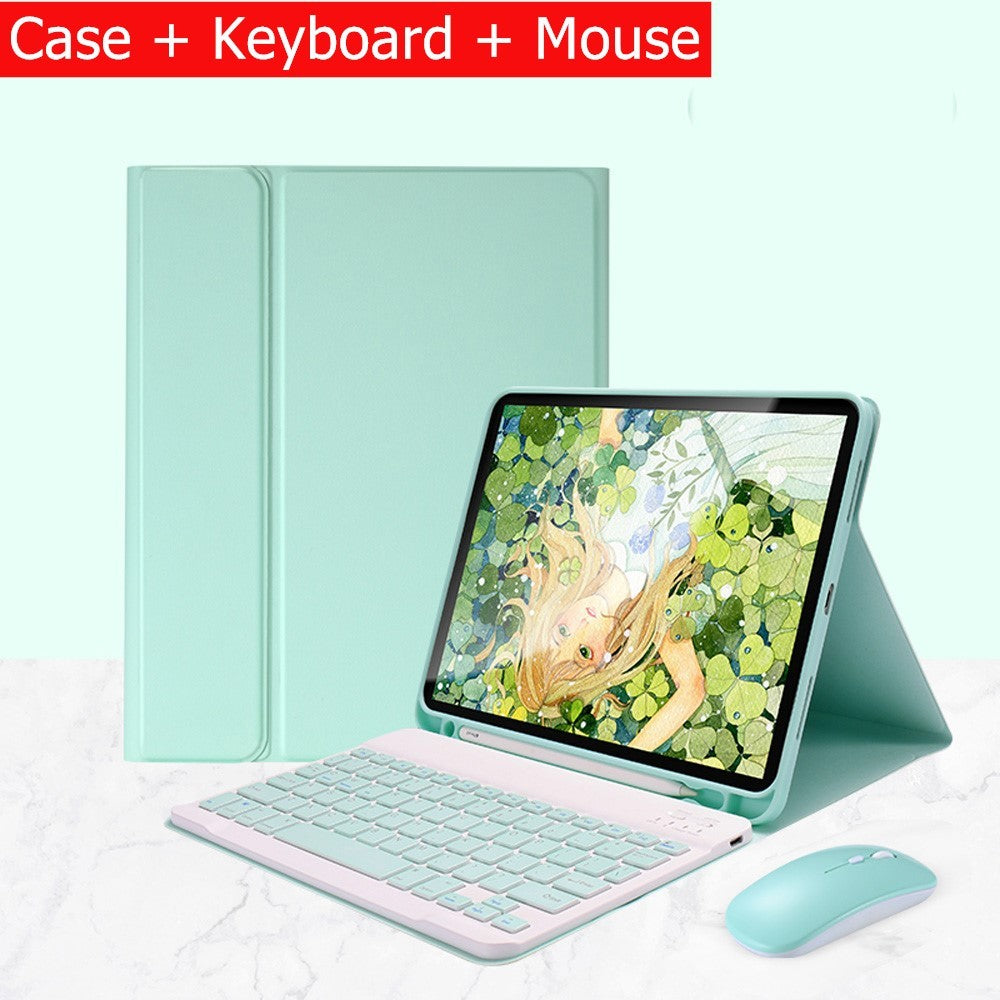 Capa Com Teclado Para iPad 10a Geração 10.9 " 2022 Sem Fio Bluetooth Touchpad Mouse Magnético Casos De Couro Caneta Slot