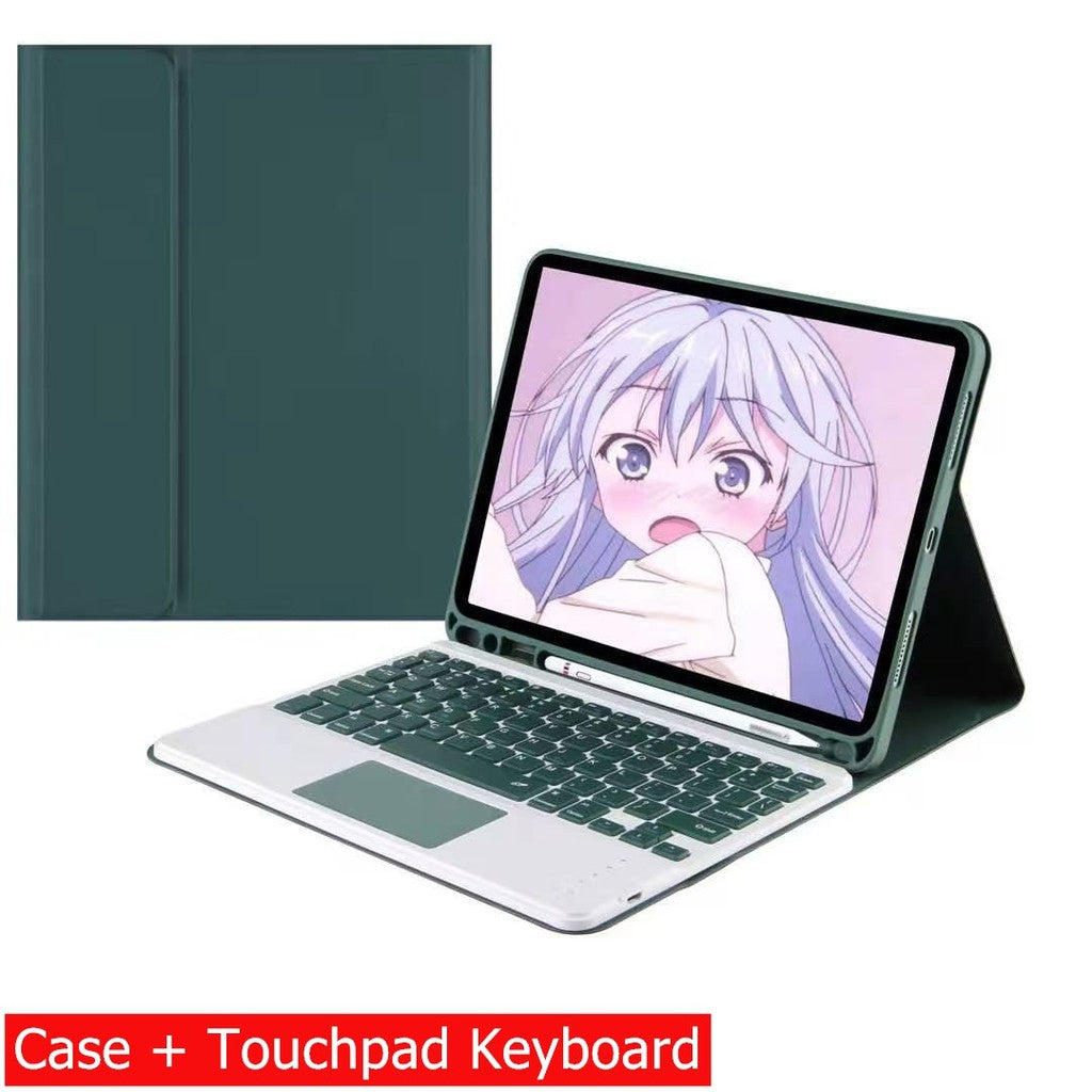 Capa Com Teclado Para iPad 10a Geração 10.9 " 2022 Sem Fio Bluetooth Touchpad Mouse Magnético Casos De Couro Caneta Slot