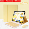 Capa Com Teclado Para iPad 10a Geração 10.9 " 2022 Sem Fio Bluetooth Touchpad Mouse Magnético Casos De Couro Caneta Slot