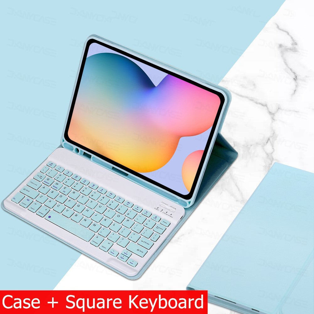 Capa Com Teclado Para iPad 10a Geração 10.9 " 2022 Sem Fio Bluetooth Touchpad Mouse Magnético Casos De Couro Caneta Slot