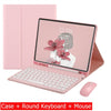 Capa Com Teclado Para iPad 10a Geração 10.9 " 2022 Sem Fio Bluetooth Touchpad Mouse Magnético Casos De Couro Caneta Slot
