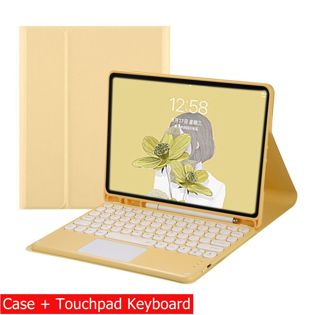 Capa Com Teclado Para iPad 10a Geração 10.9 " 2022 Sem Fio Bluetooth Touchpad Mouse Magnético Casos De Couro Caneta Slot