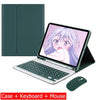 Capa Com Teclado Para iPad 10a Geração 10.9 " 2022 Sem Fio Bluetooth Touchpad Mouse Magnético Casos De Couro Caneta Slot