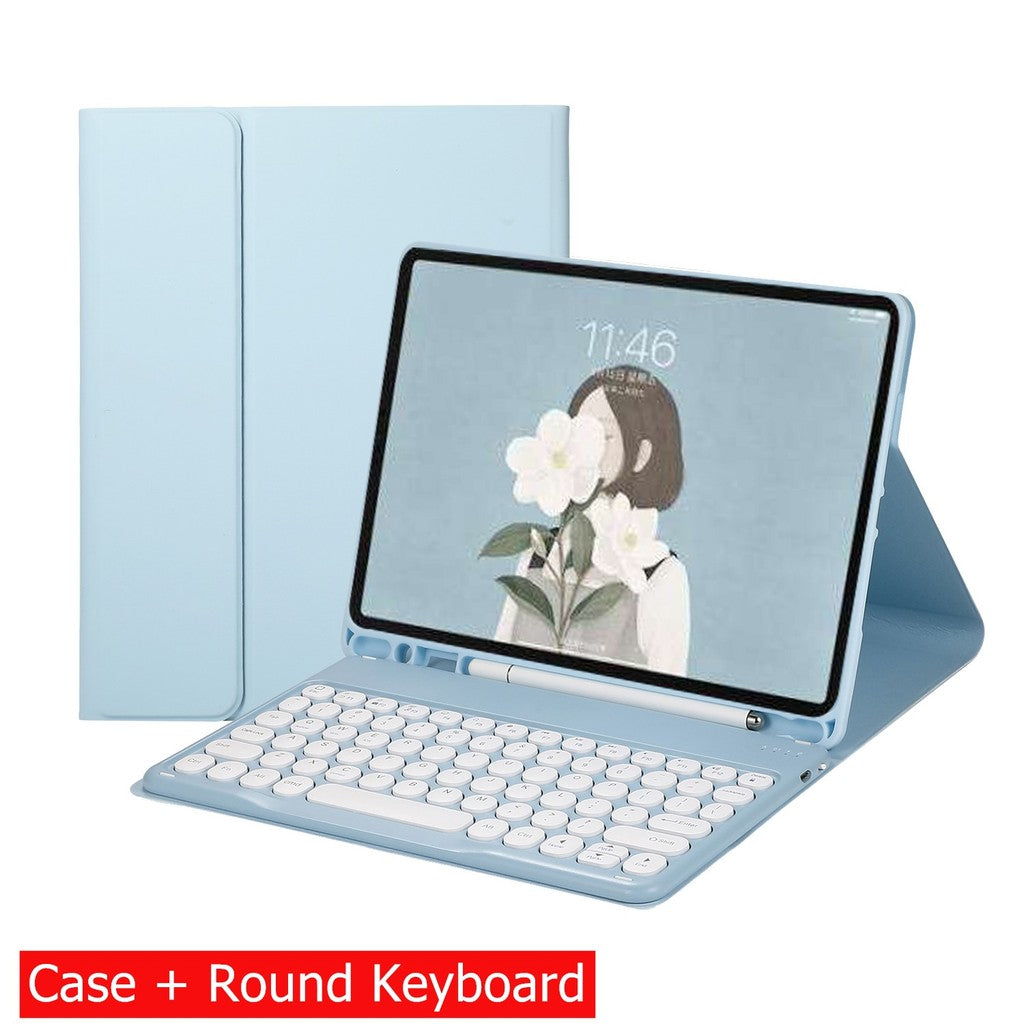 Capa Com Teclado Para iPad 10a Geração 10.9 " 2022 Sem Fio Bluetooth Touchpad Mouse Magnético Casos De Couro Caneta Slot
