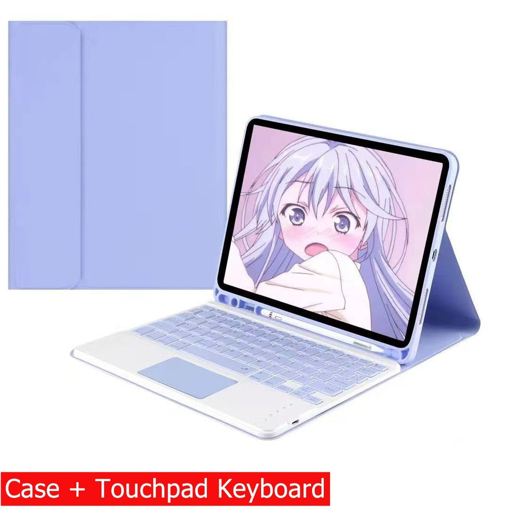 Capa Com Teclado Para iPad 10a Geração 10.9 " 2022 Sem Fio Bluetooth Touchpad Mouse Magnético Casos De Couro Caneta Slot