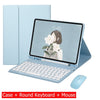 Capa Com Teclado Para iPad 10a Geração 10.9 " 2022 Sem Fio Bluetooth Touchpad Mouse Magnético Casos De Couro Caneta Slot