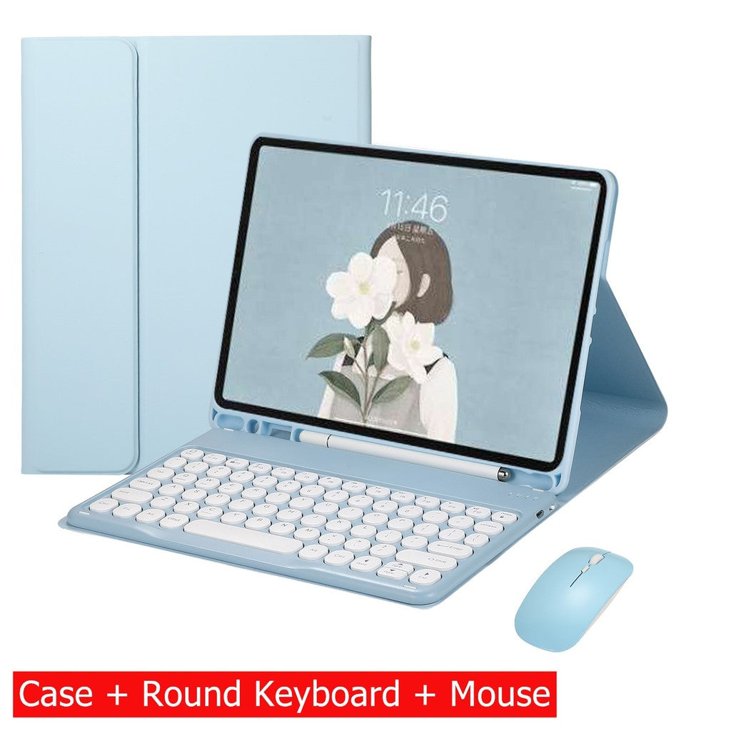 Capa Com Teclado Para iPad 10a Geração 10.9 " 2022 Sem Fio Bluetooth Touchpad Mouse Magnético Casos De Couro Caneta Slot