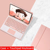 Capa Com Teclado Para iPad 10a Geração 10.9 " 2022 Sem Fio Bluetooth Touchpad Mouse Magnético Casos De Couro Caneta Slot