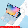 Capa Com Teclado Para iPad 10a Geração 10.9 " 2022 Sem Fio Bluetooth Touchpad Mouse Magnético Casos De Couro Caneta Slot