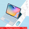 Capa Com Teclado Para iPad 10a Geração 10.9 " 2022 Sem Fio Bluetooth Touchpad Mouse Magnético Casos De Couro Caneta Slot