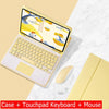 Capa Com Teclado Para iPad 10a Geração 10.9 " 2022 Sem Fio Bluetooth Touchpad Mouse Magnético Casos De Couro Caneta Slot